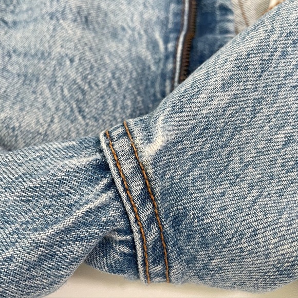 Madewell Petite Perfect Vintage Straight Jean High Waist Rigid Denim Seyland 25P - Picture 15 of 16